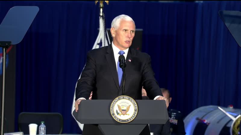 Still from “Meeting of the National Space Council at Kennedy Space Center” on NASA Image and Video Library